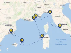 Mapa plavby