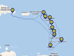 Mapa plavby