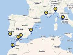 Mapa plavby