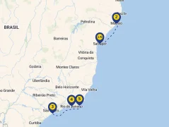 Mapa plavby