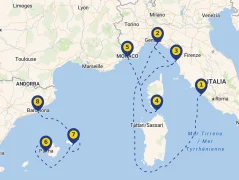Mapa plavby