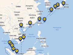 Mapa plavby