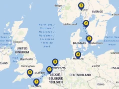 Mapa plavby