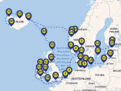 Mapa plavby