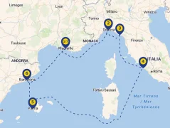 Mapa plavby