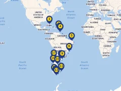Mapa plavby