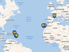 Mapa plavby