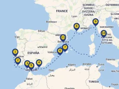 Mapa plavby