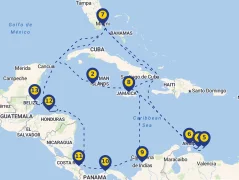Mapa plavby