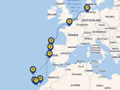 Mapa plavby