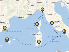 Mapa plavby