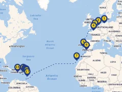 Mapa plavby