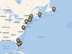 Mapa plavby