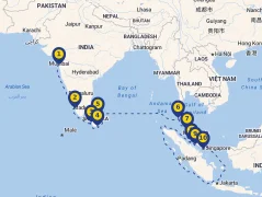 Mapa plavby