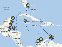 Mapa plavby