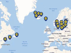 Mapa plavby