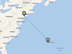 Mapa plavby
