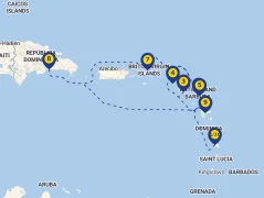 Mapa plavby