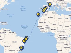 Mapa plavby