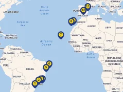 Mapa plavby