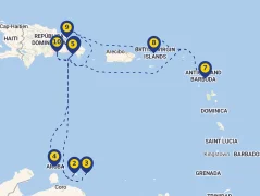 Mapa plavby