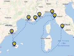 Mapa plavby