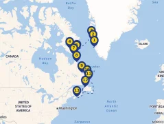 Mapa plavby