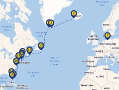 Mapa plavby