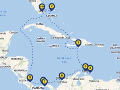 Mapa plavby
