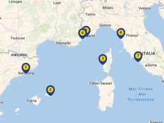 Mapa plavby