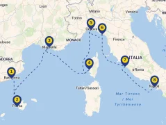 Mapa plavby