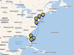 Mapa plavby