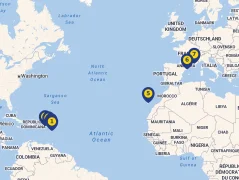 Mapa plavby