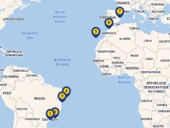 Mapa plavby