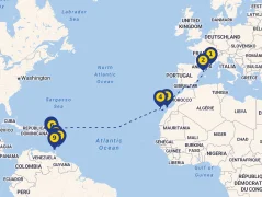 Mapa plavby
