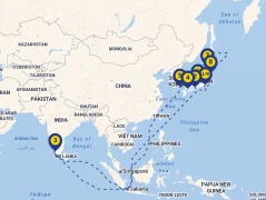 Mapa plavby