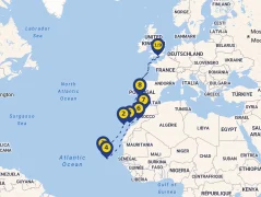 Mapa plavby