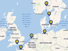 Mapa plavby