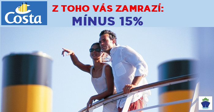 Zimný výpredaj Costa Cruises -15%